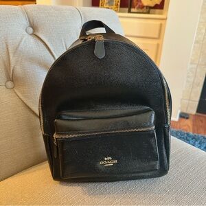 Coach small leather backpack